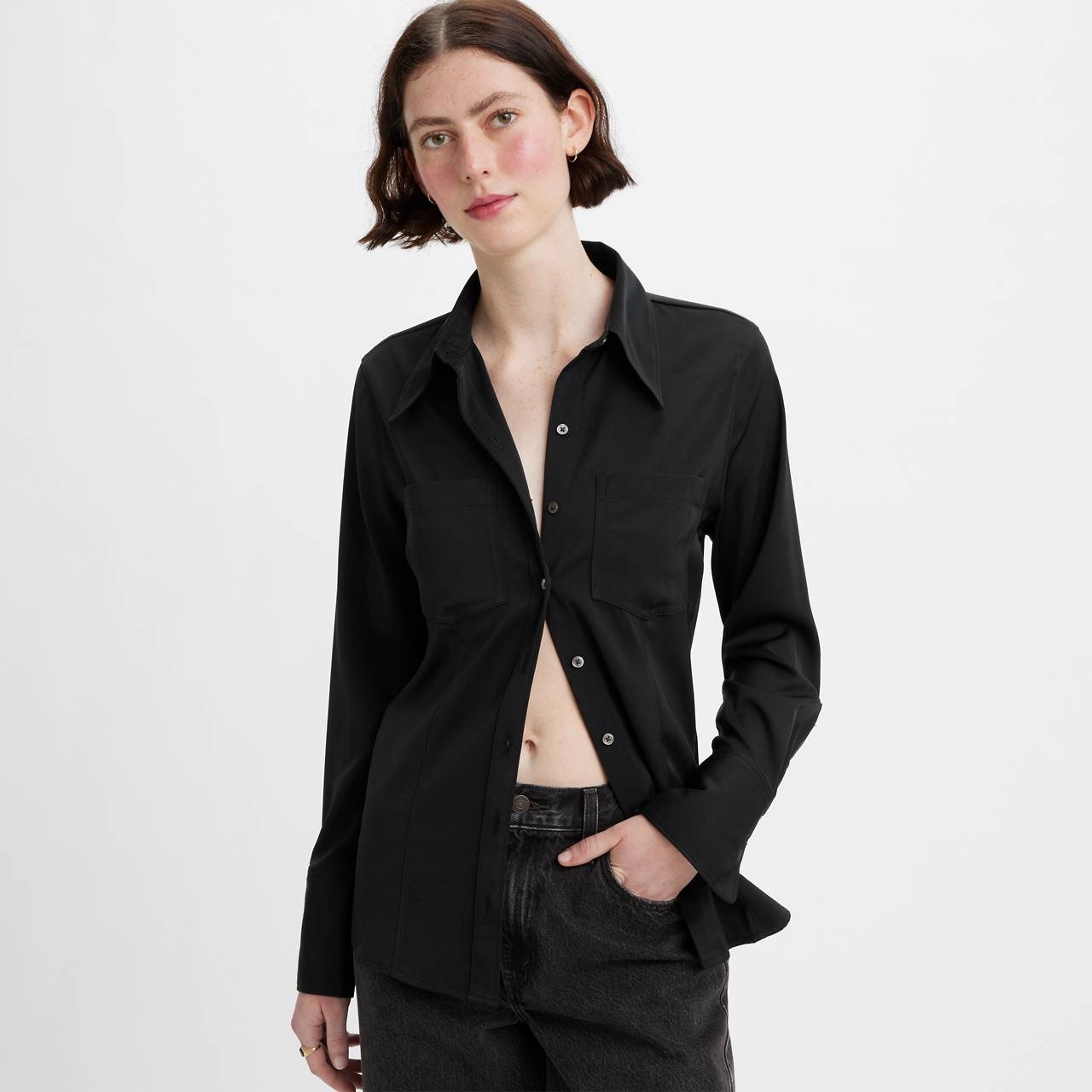 RILYNN SILKY SHIRT - 2