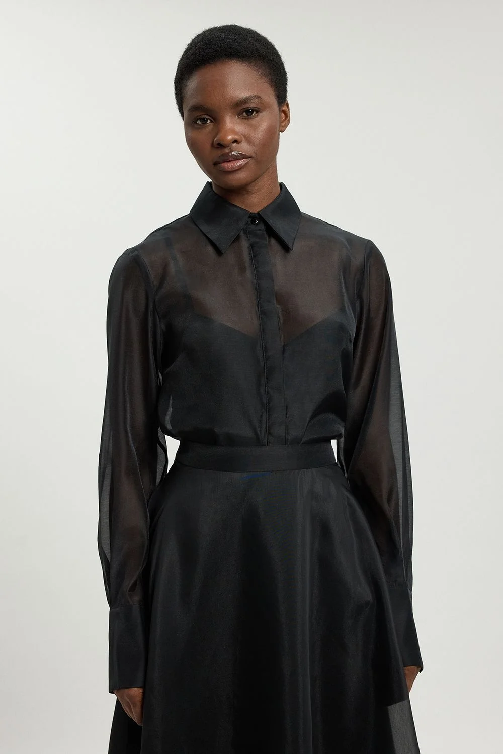 Organdie Woven Shirt - 1