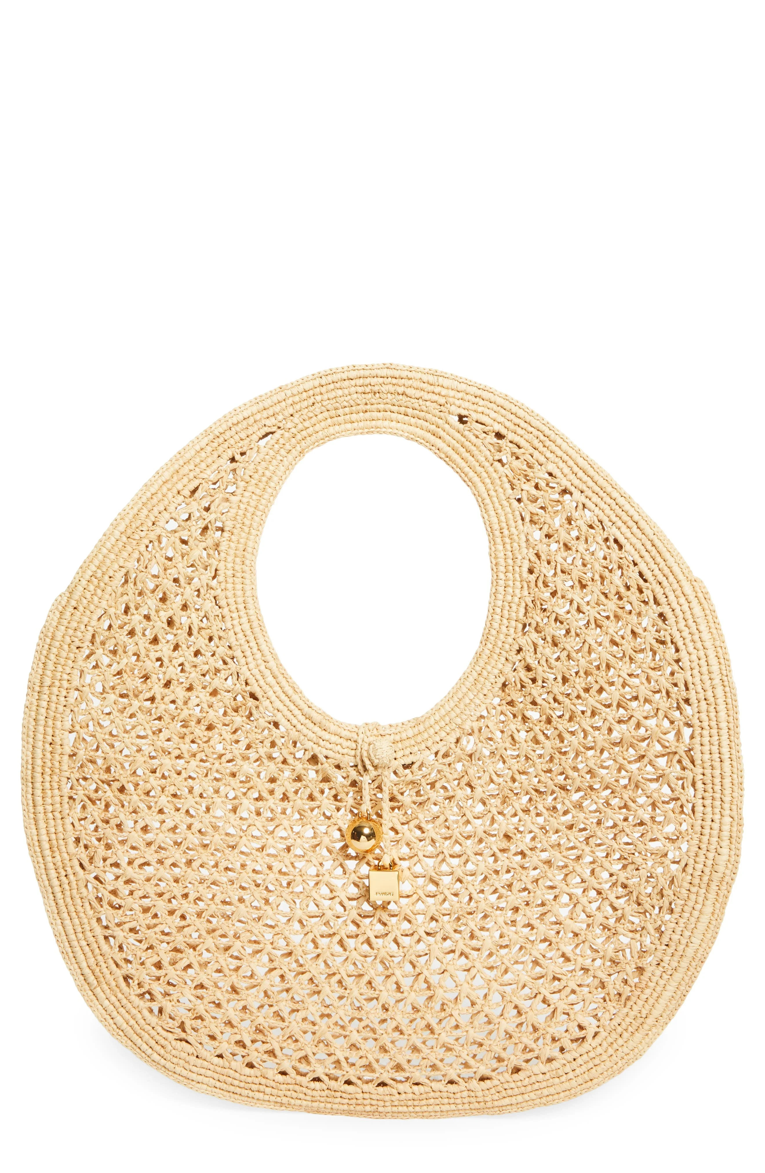 Jacquemus Le Spiaggia Round Bag in Natural 142 at Nordstrom - 1
