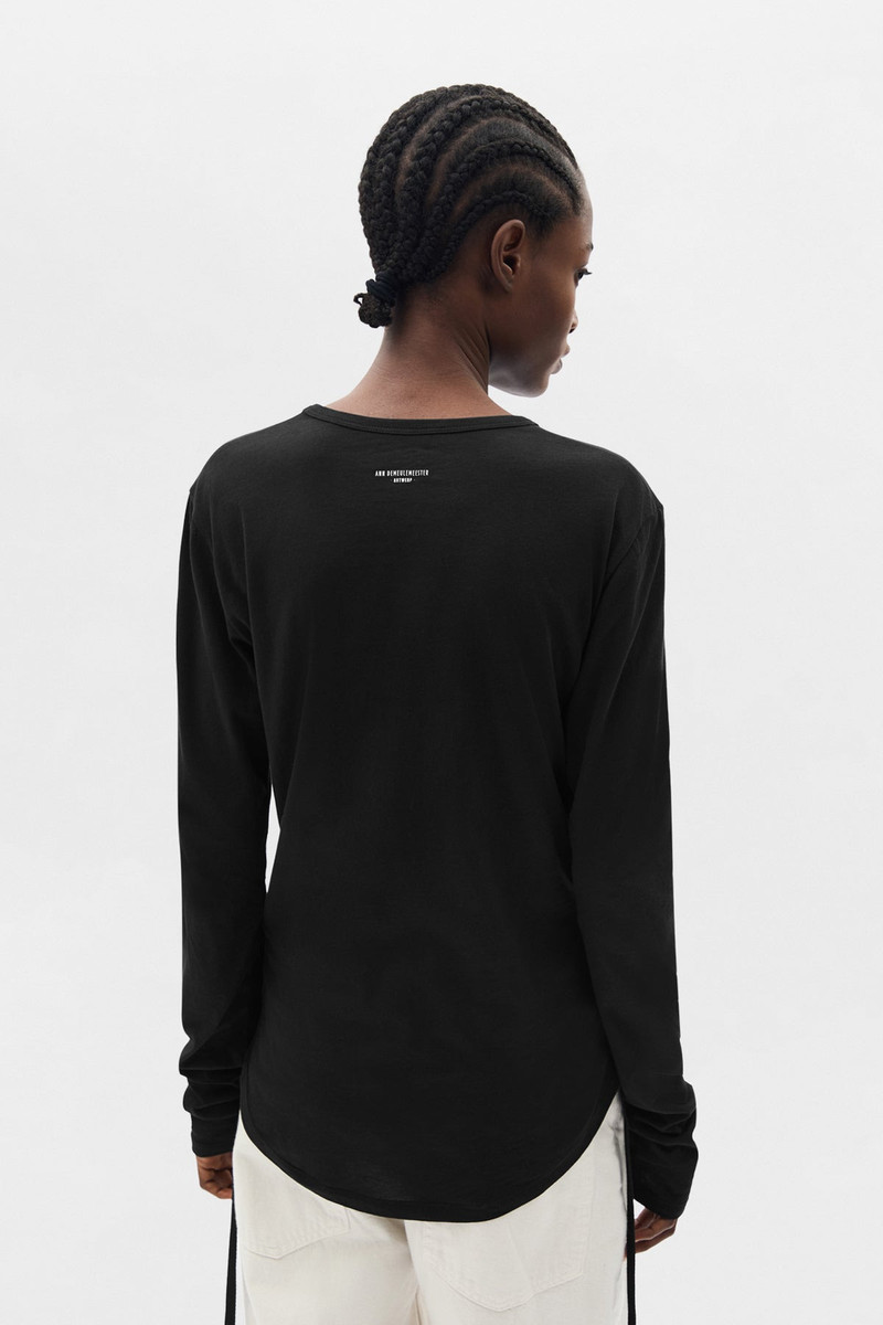 Dot Wrinkled Cropped Long Sleeve Top 3