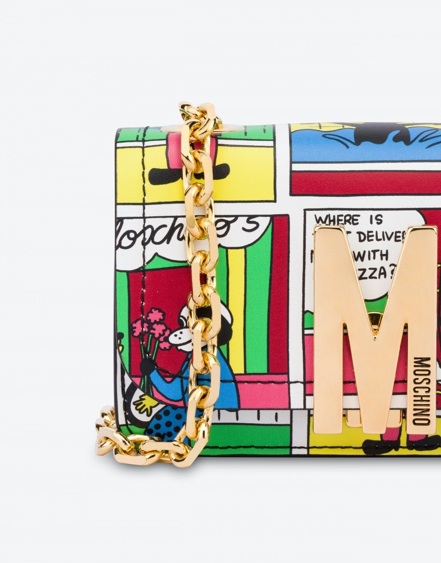 MOSCHINO COMICS MINI M SHOULDER BAG - 4