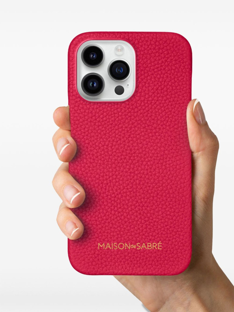 textured-leather iPhone 15 Pro phone case 4