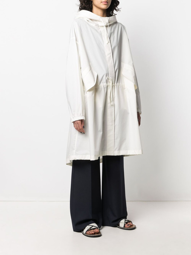 logo print hooded coat 3