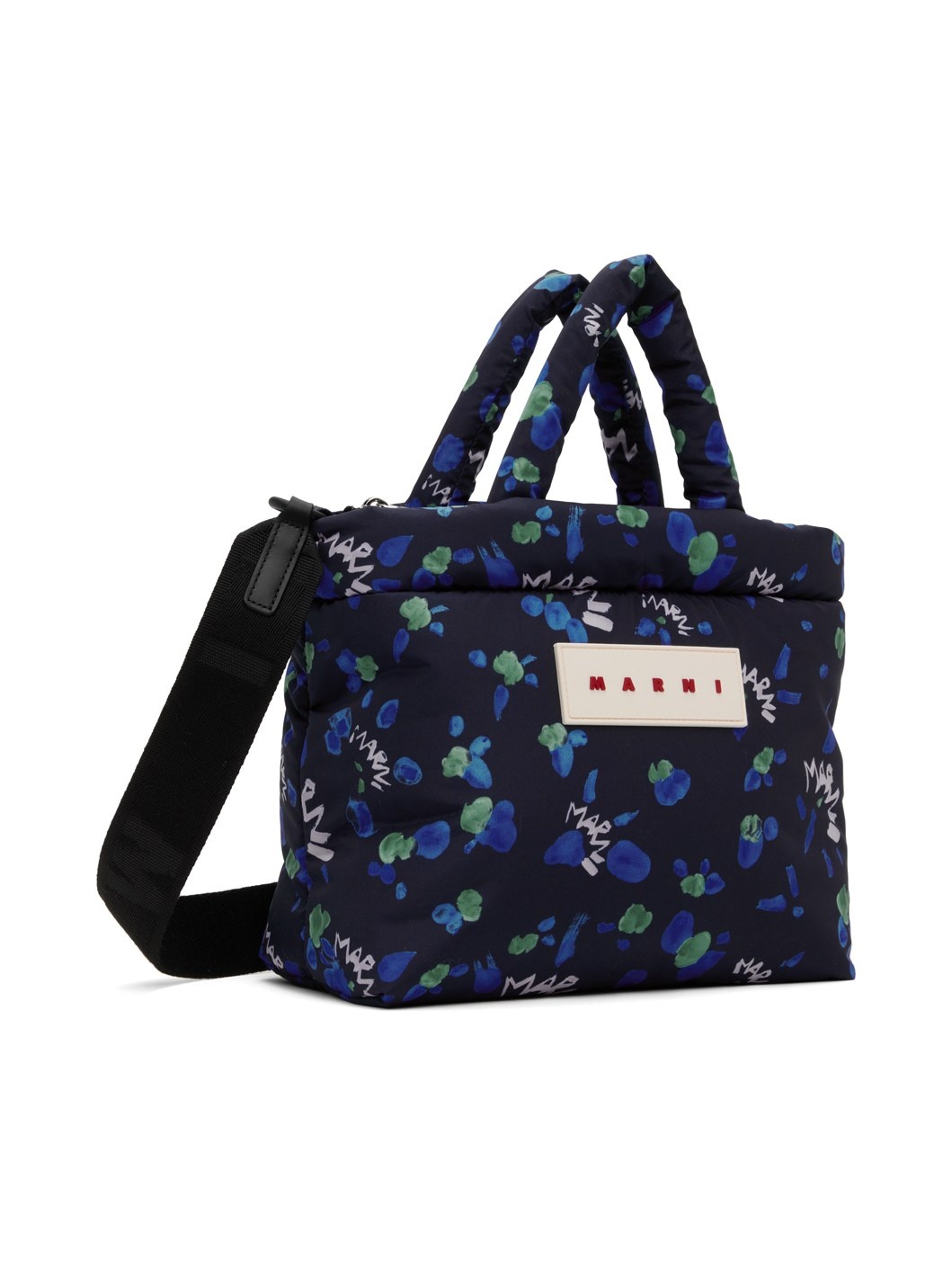 Navy Puff Mini Tote - 2