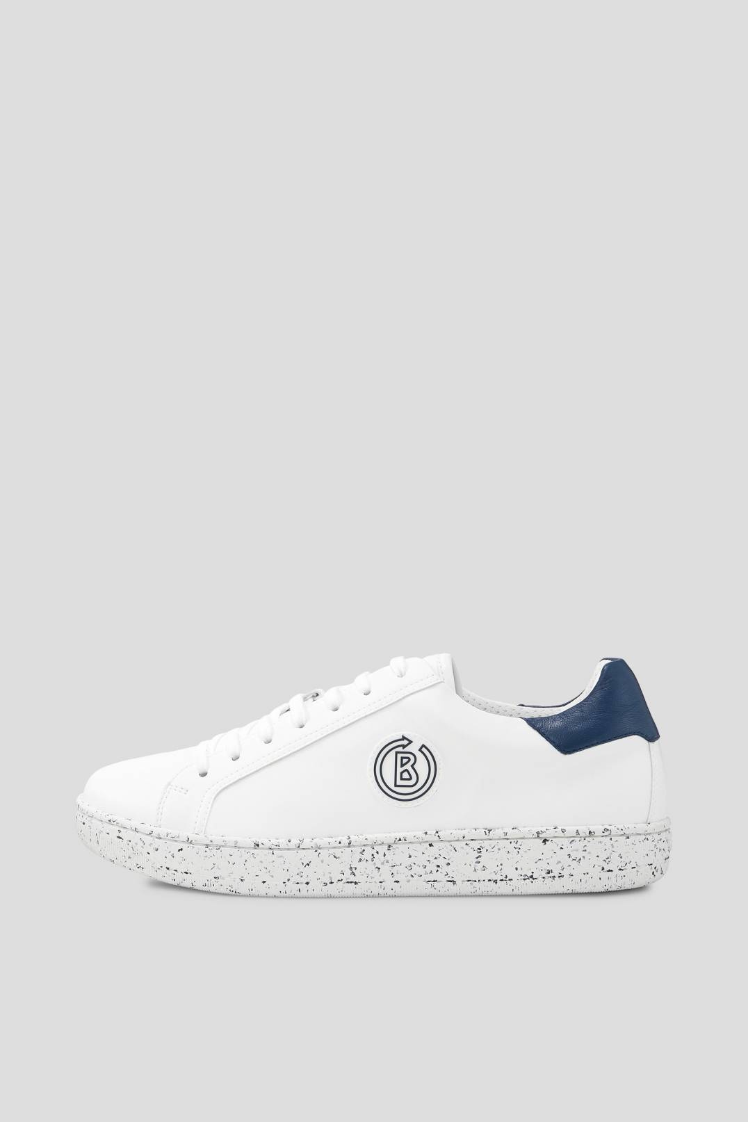 MALMÖ SUSTAINABLE SNEAKERS IN WHITE/NAVY BLUE - 1
