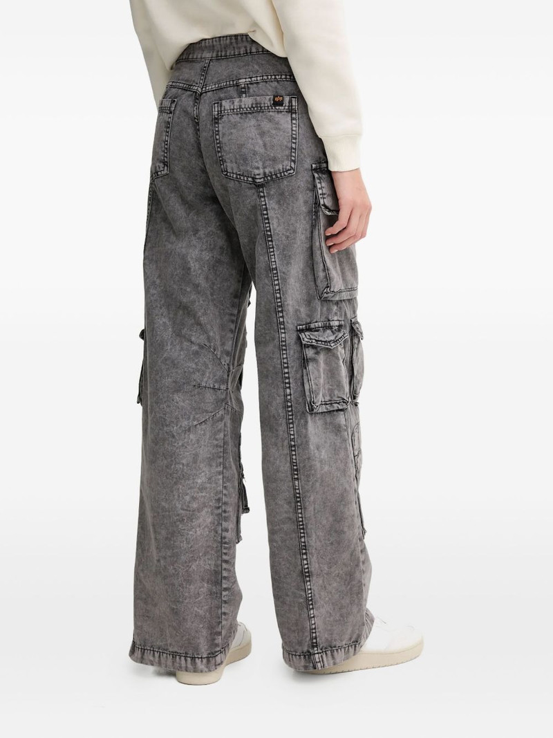 cargo-pocket cotton jeans 3