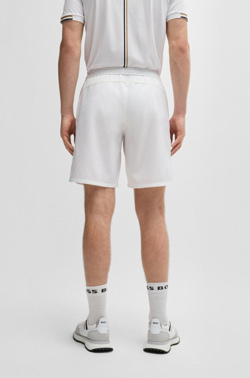 BOSS X MATTEO BERRETTINI WATER-REPELLENT SHORTS WITH LOGO PRINT 4