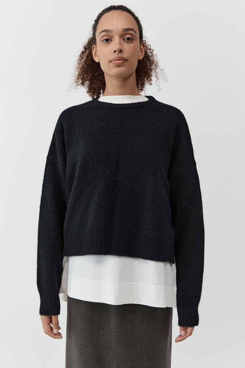 Cropped Sweater - Black 3