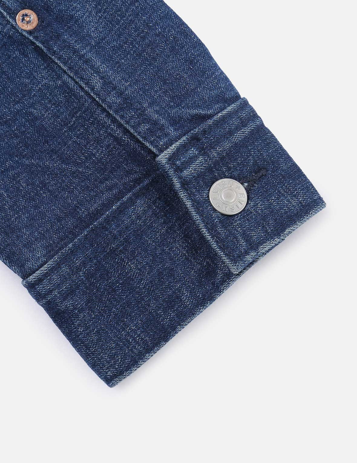 DAICOCK INSERTED 2-TONE DENIM JACKET - 11