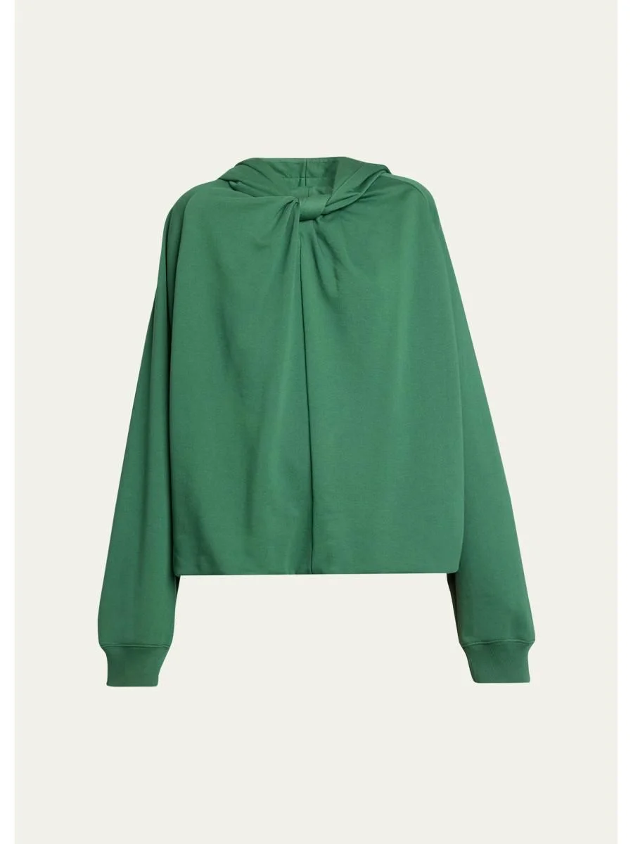 Hadella Knotted Cotton Hoodie - 1