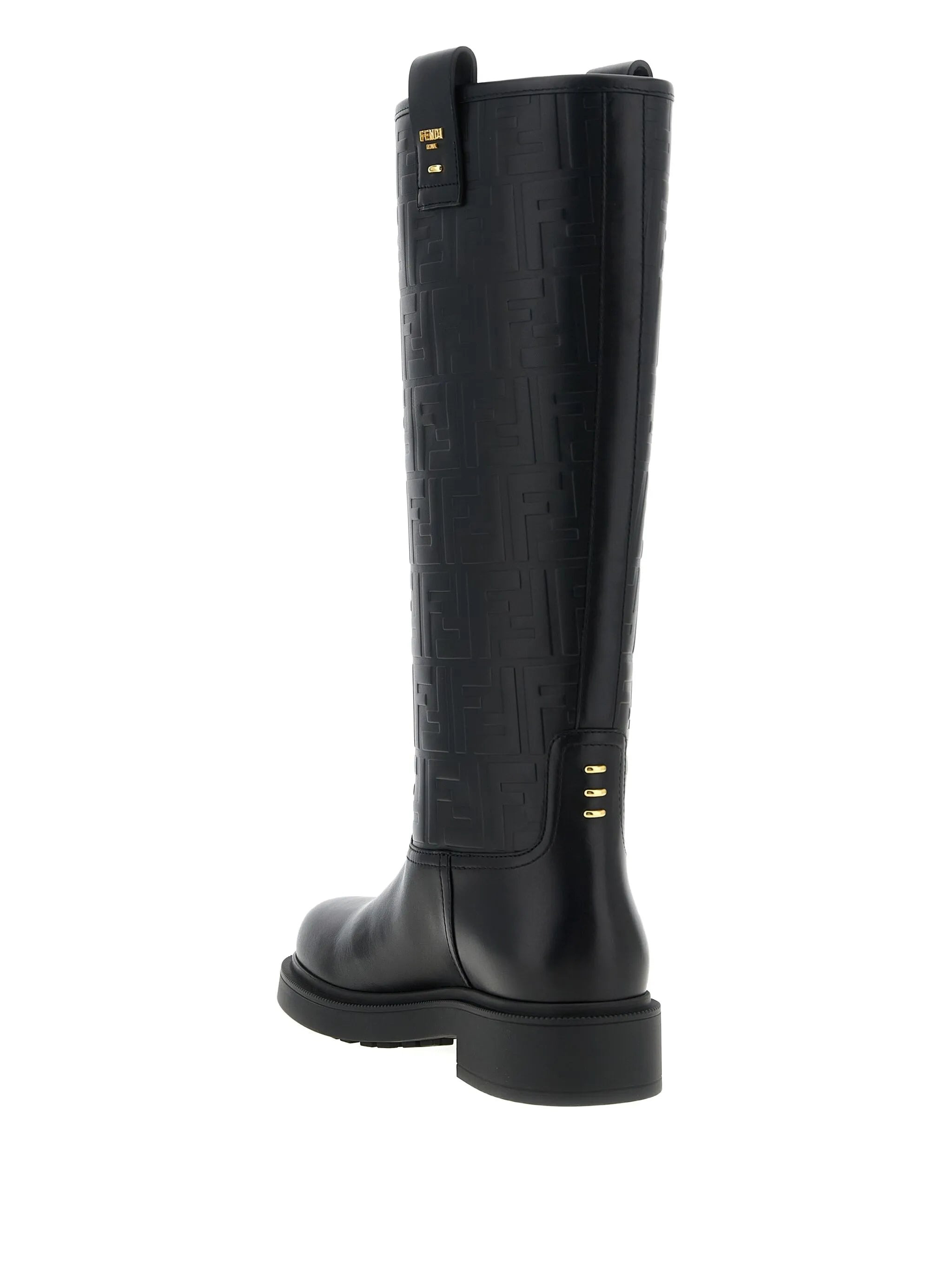 Fendi Filo Embossed-pattern Boots - 4
