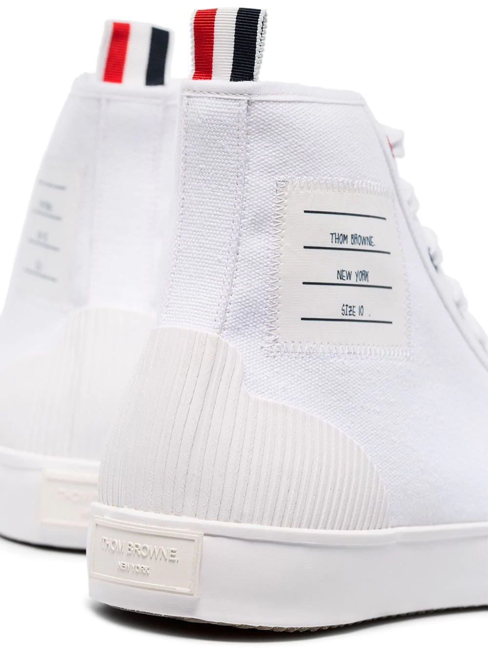 Vulcanised 4-Bar high-top sneakers - 4