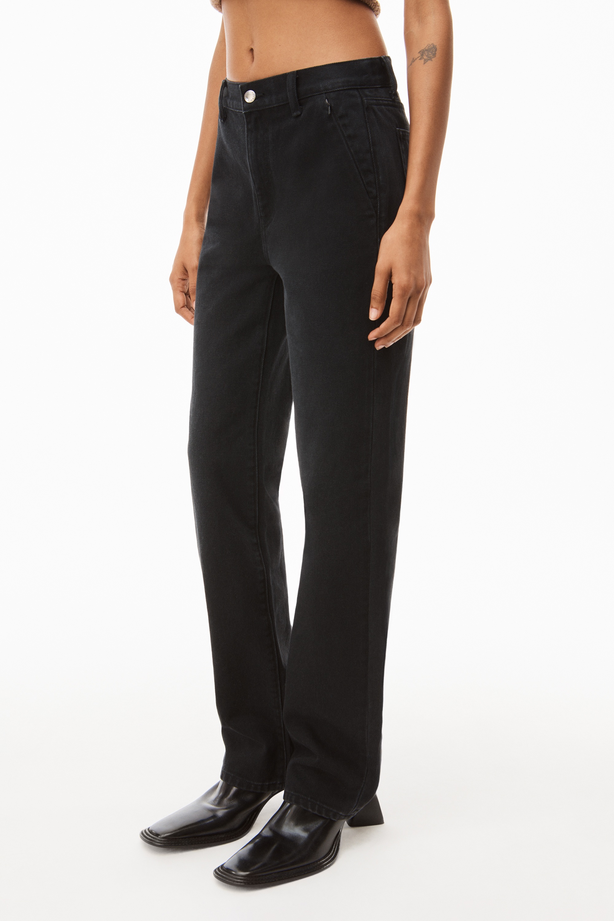 EZ MID-RISE STRAIGHT-LEG JEAN IN DENIM - 3
