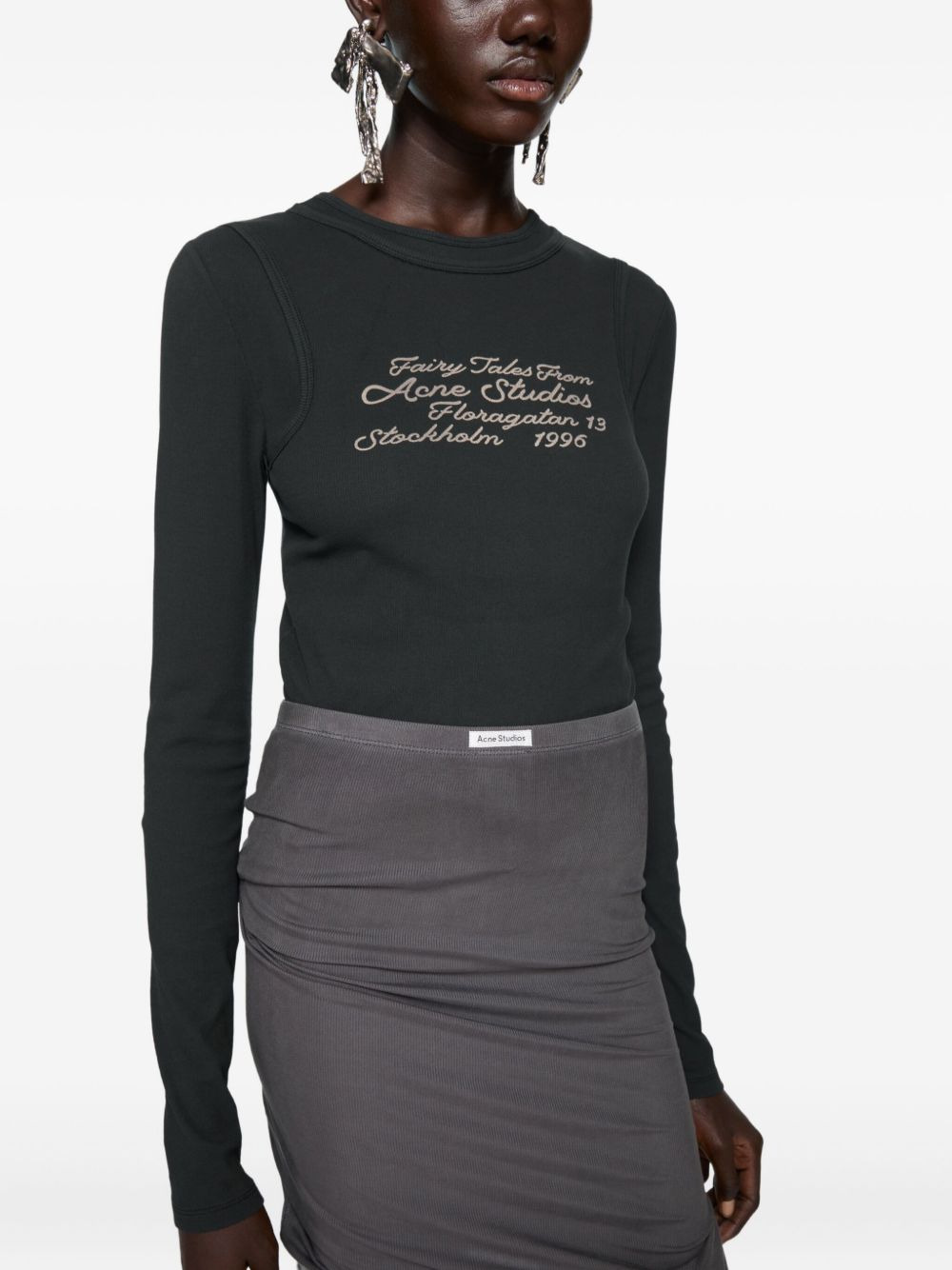 embroidered T-shirt - 4