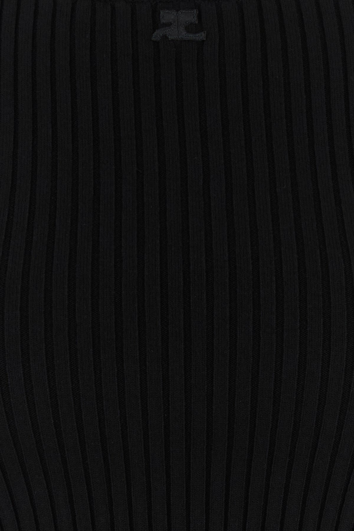 Black viscose blend tank top - 3