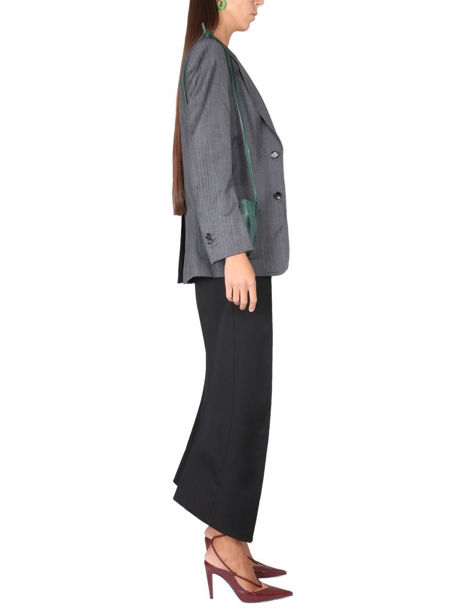 ジャケット BOTTEGA VENETA CHEVRON PATTERN JACKET (724202_V2KF01264) Bottega Veneta Women Chevron Pattern Jacket In Grey | ModeSens