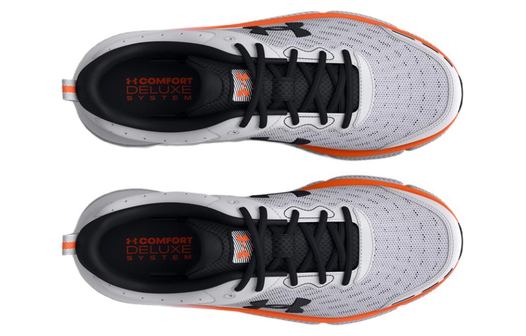 Under Armour Charged Assert 10 'White Black Orange' 3026175-101 - 4