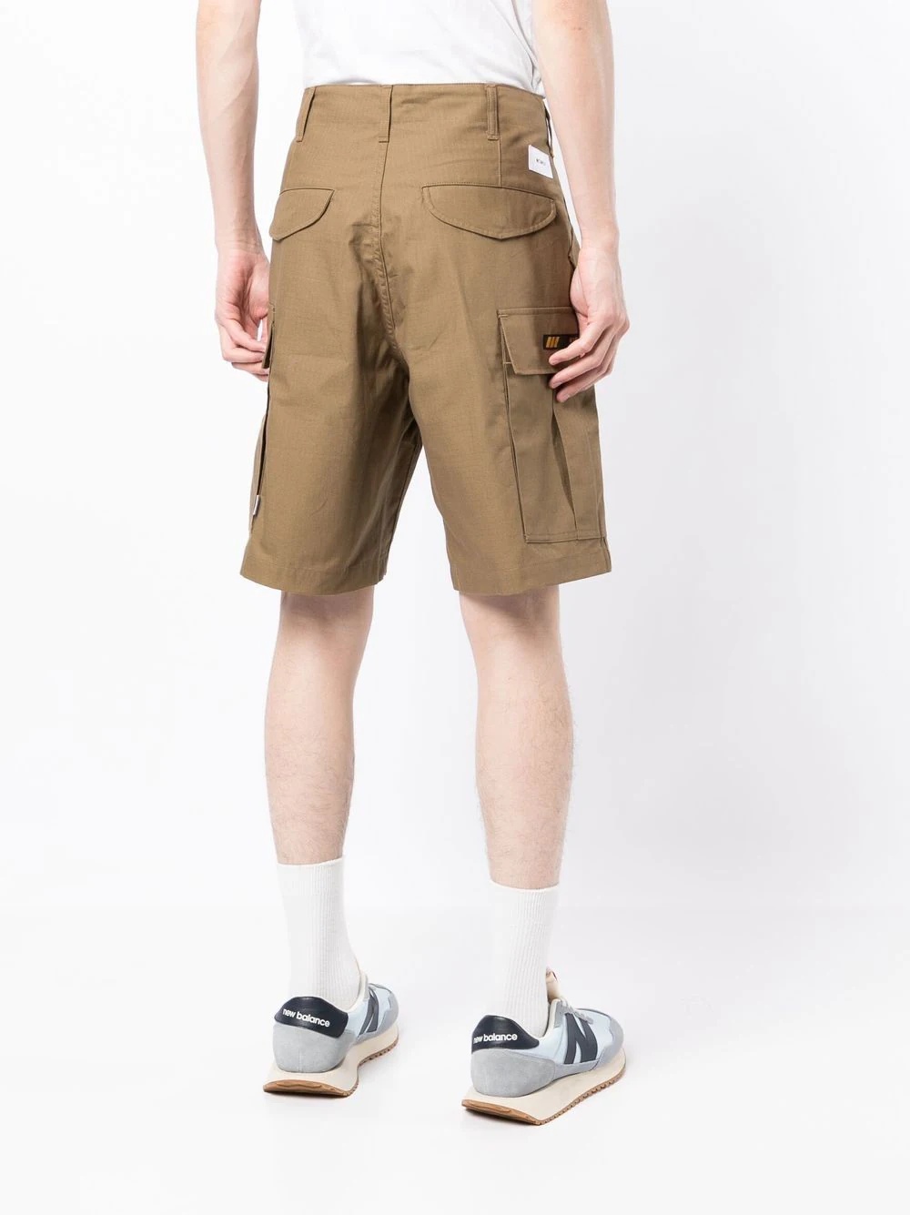 logo-patch cargo shorts - 4