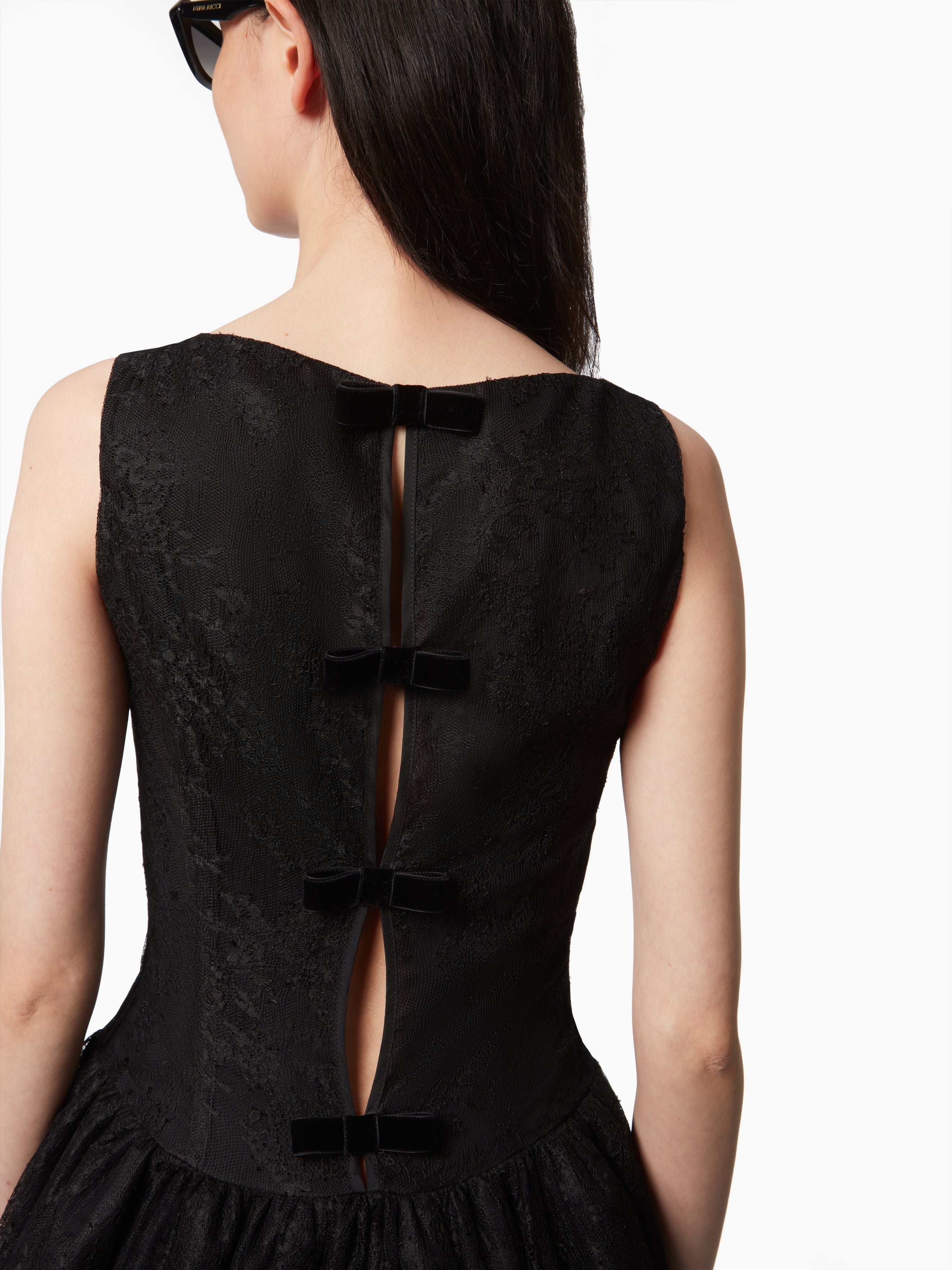 MINI DRESS WITH PEPLUM BOTTOM - 3