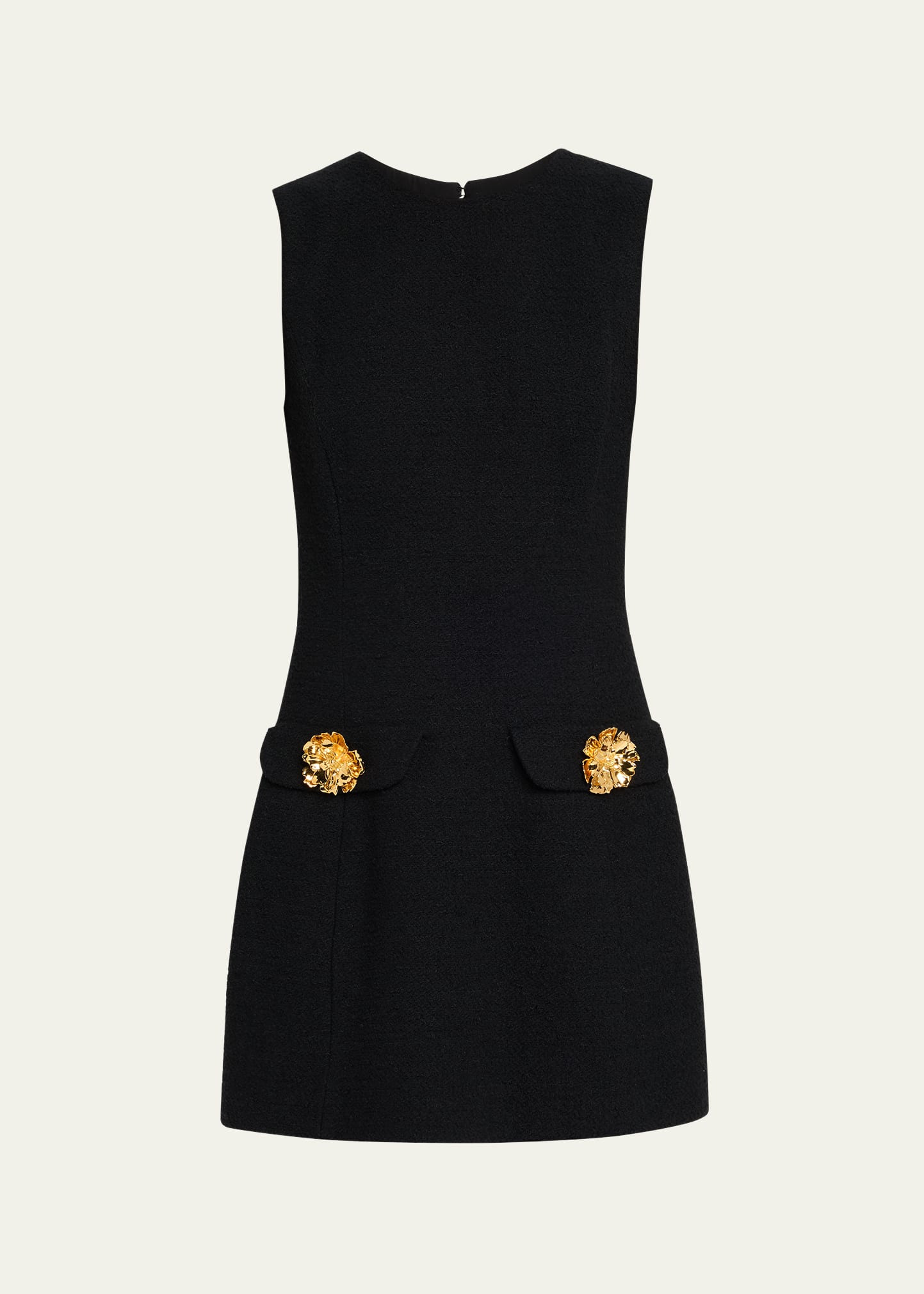 Sleeveless Tweed Mini Day Suit Dress - 1