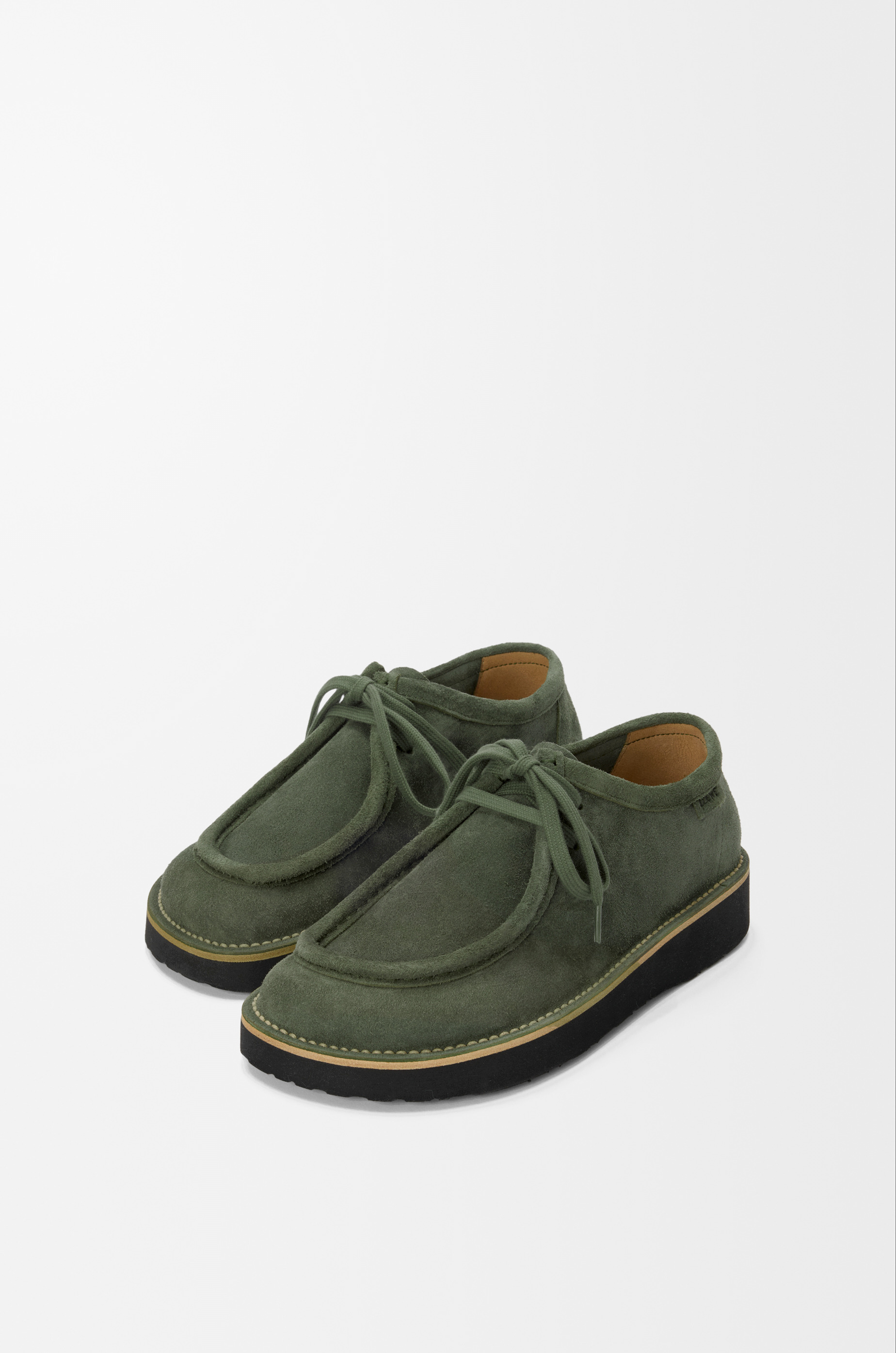 Faro lace-up in suede calfskin - 3