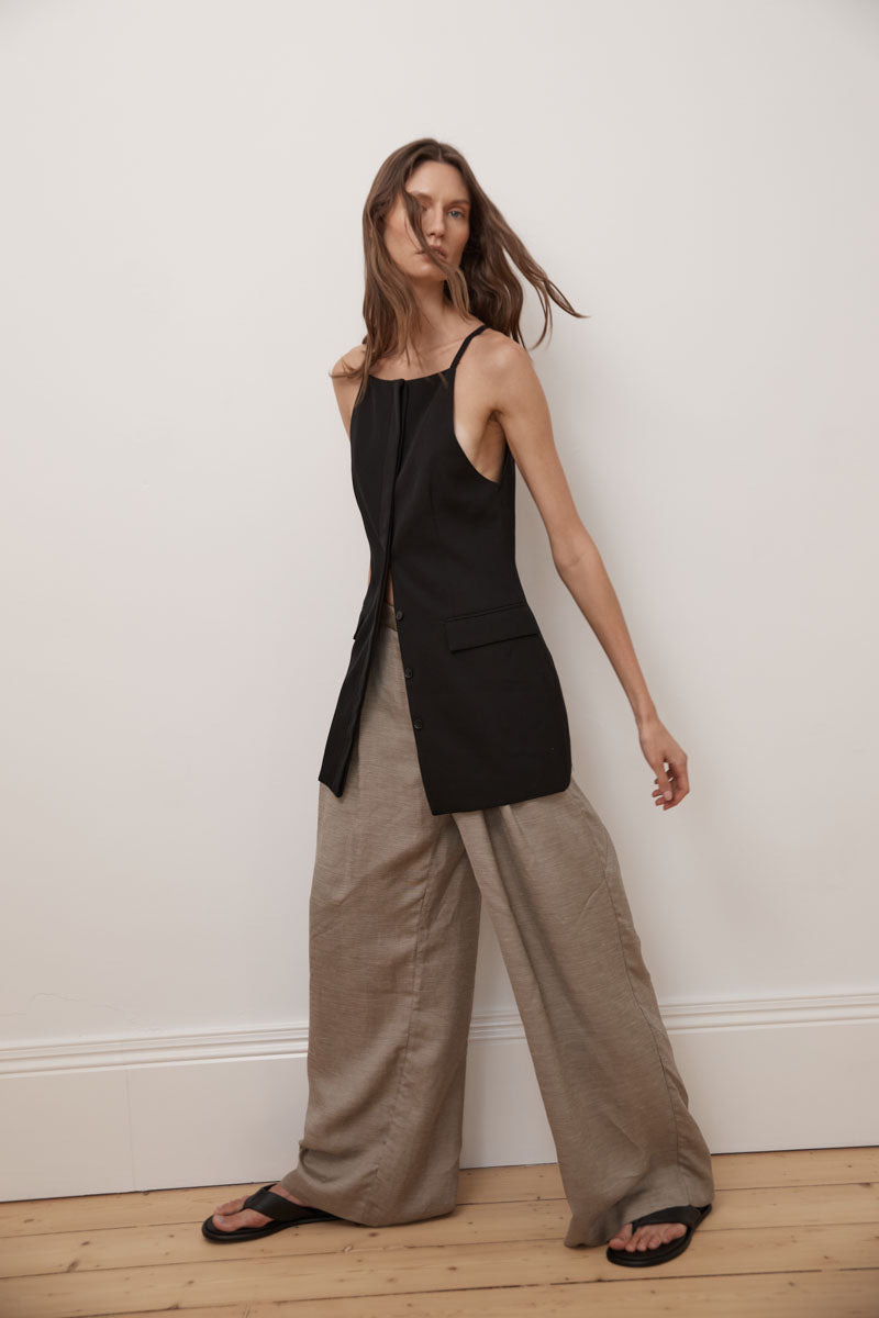 Melange Double Loop Pants - Rye - 9