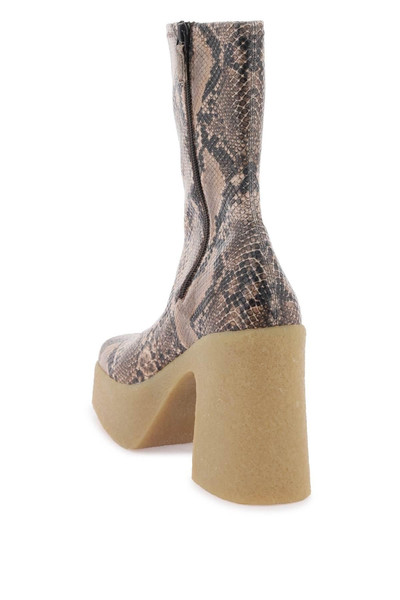 Stella McCartney SKYLA WEDGE ANKLE BOOTS IN ALTER PYTHON outlook