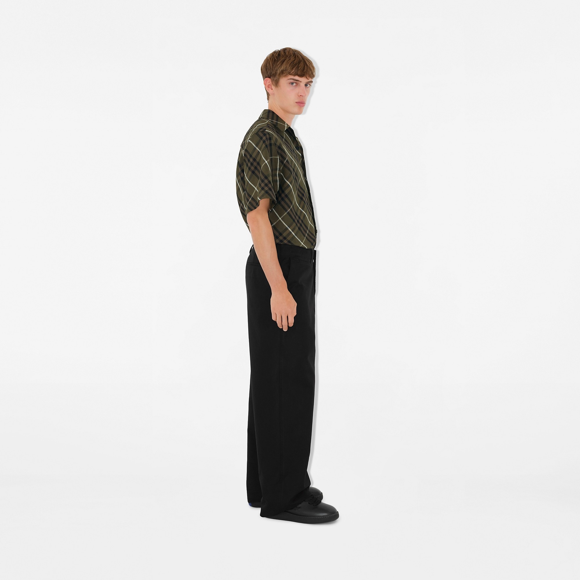 Check Linen Shirt - 3