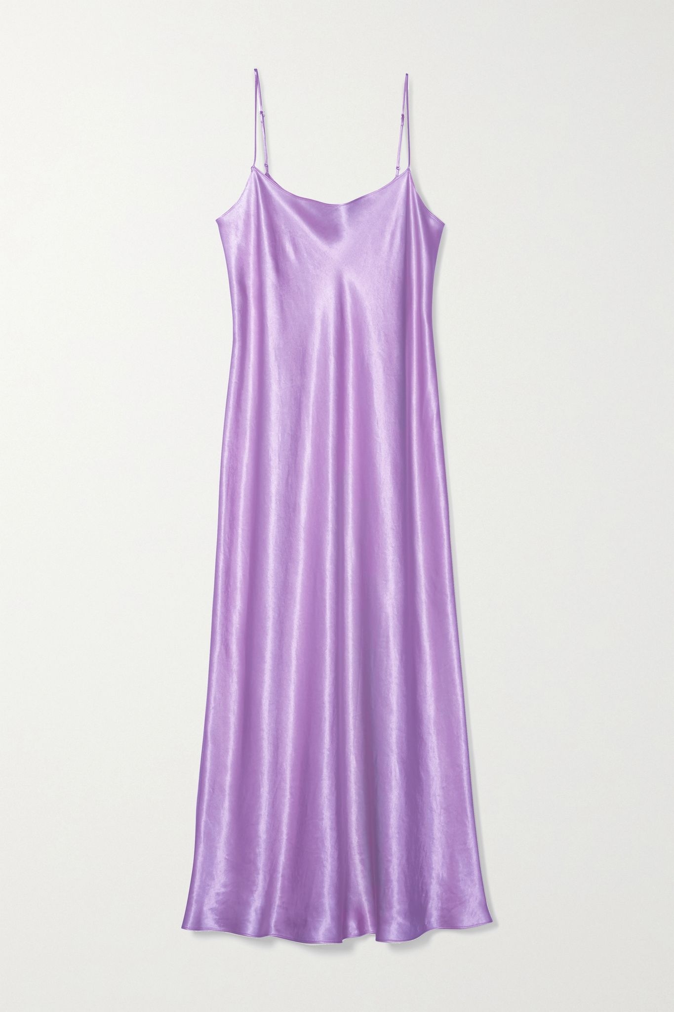 Satin midi dress - 1