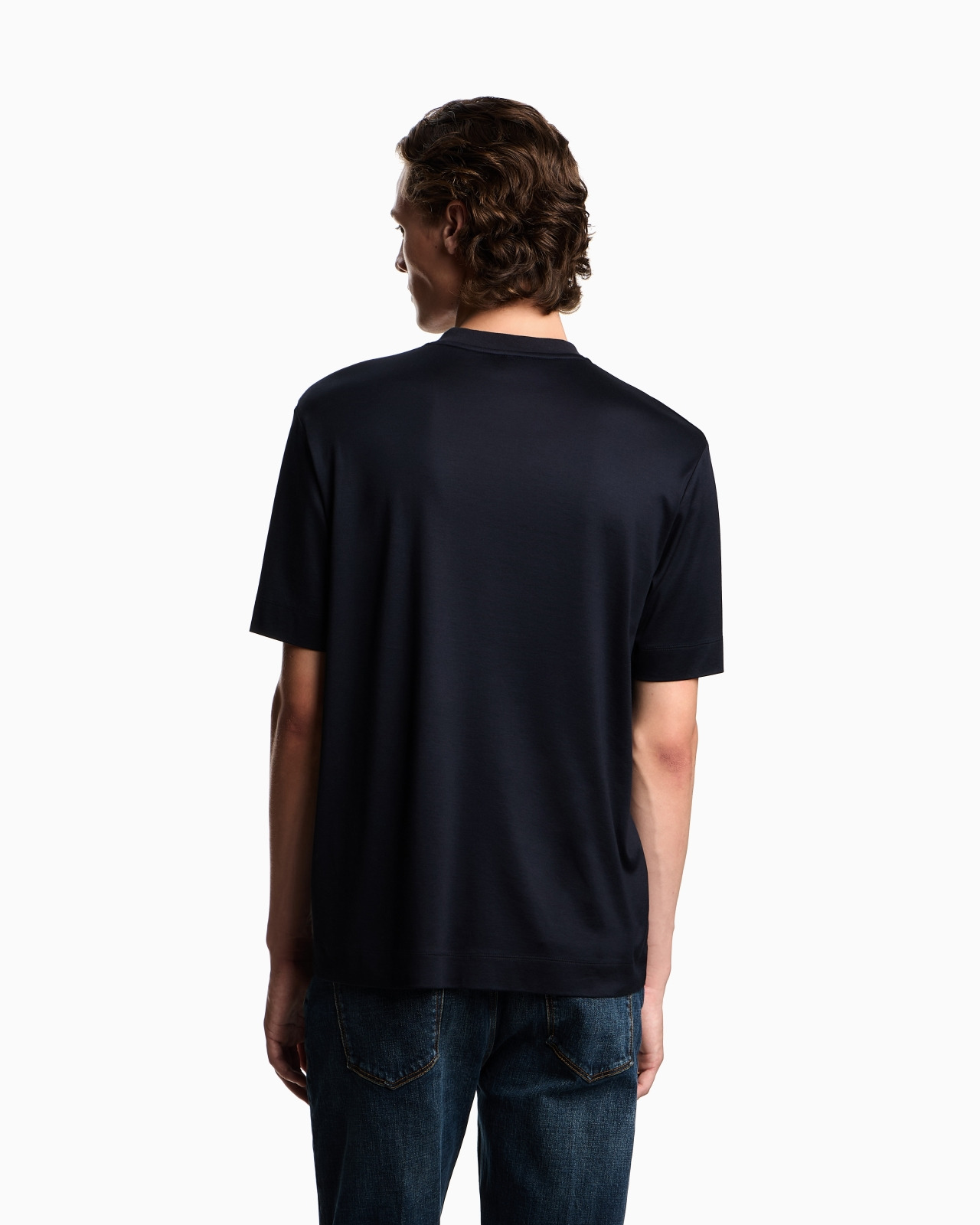 ASV LYOCELL T-SHIRT WITH DOME-EMBOSSED EAGLE LOGO - 3