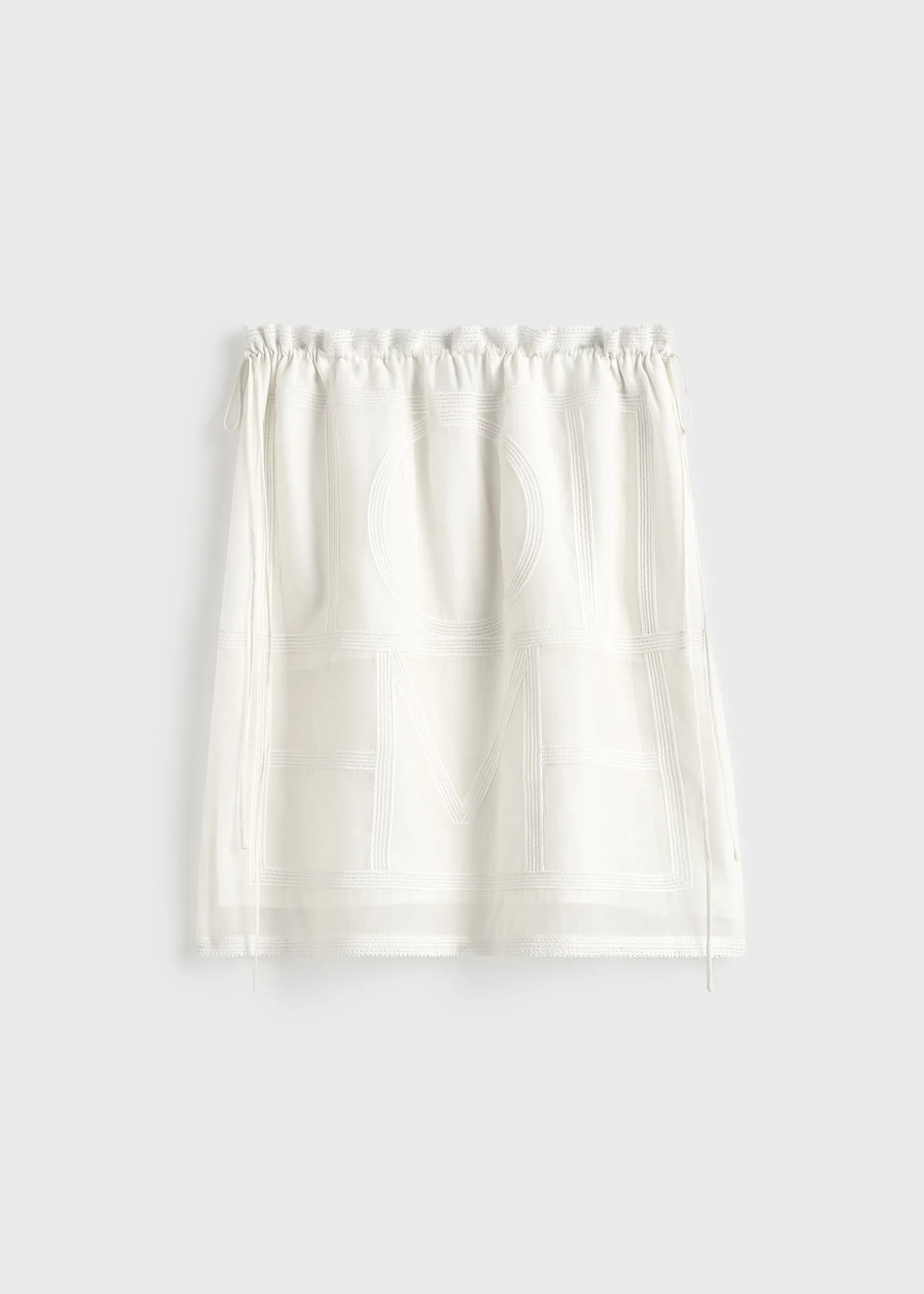 Monogram mini skirt white - 1
