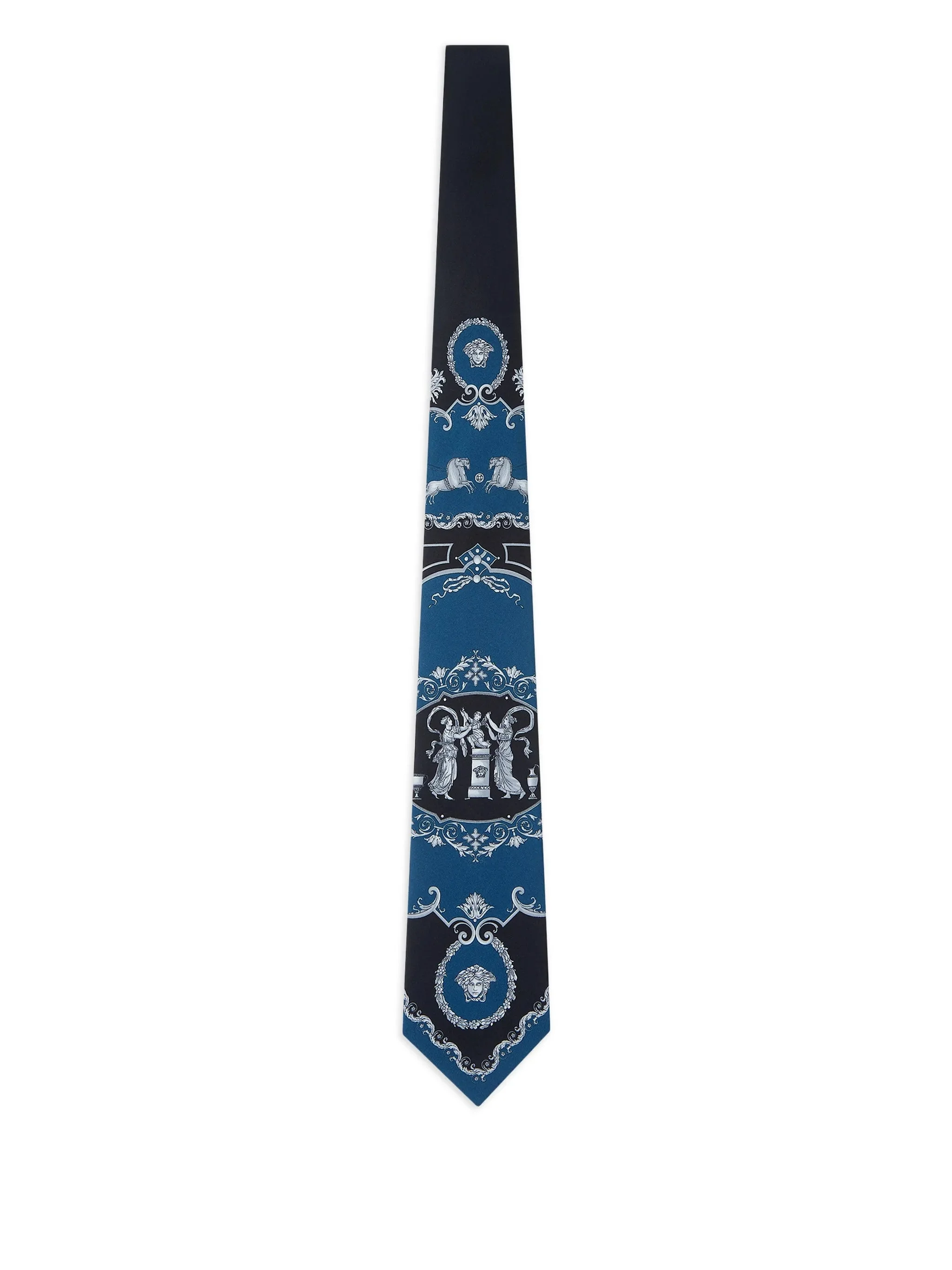 Versace Printed Silk Tie - 1