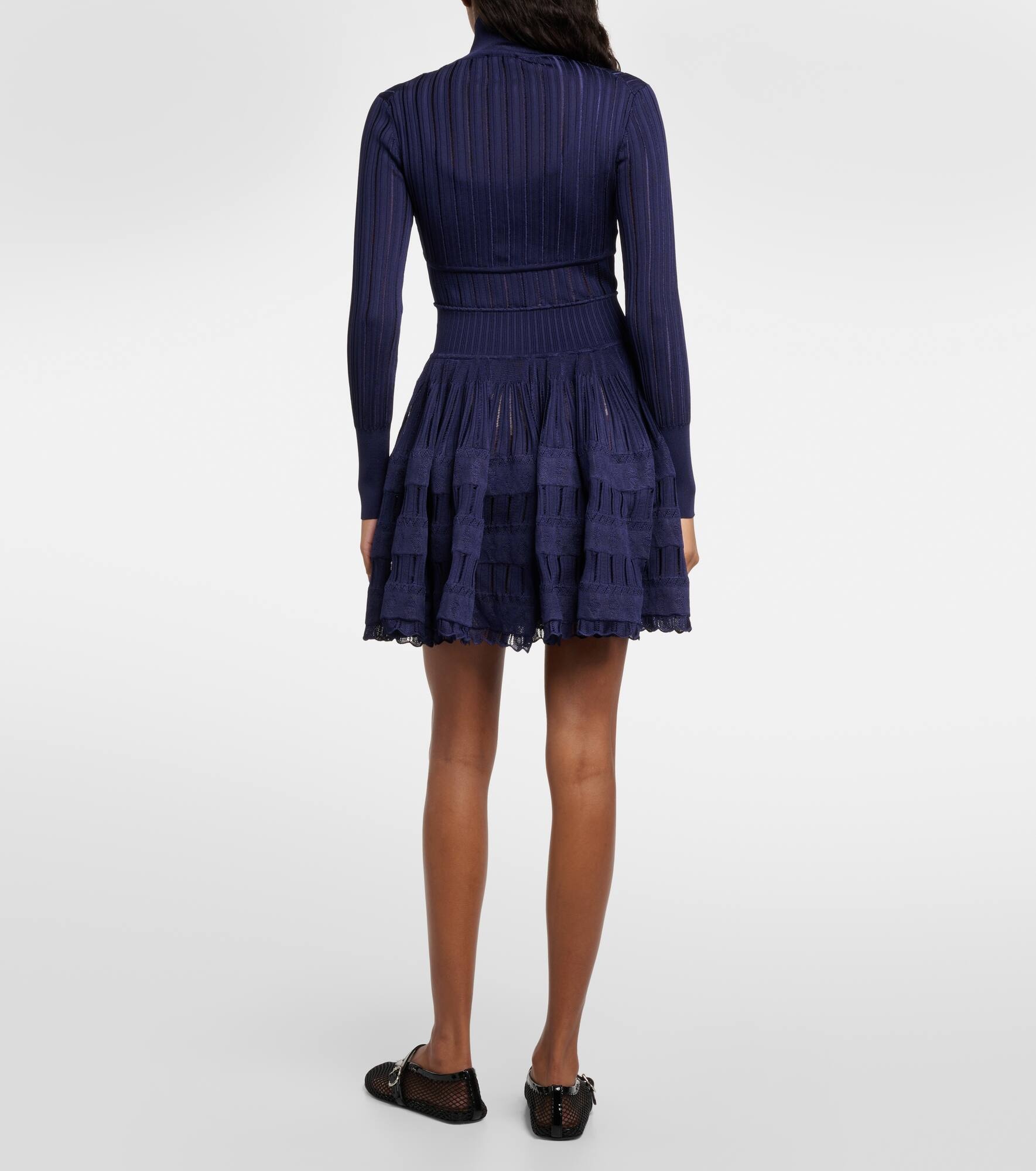 Crinoline cropped cardigan - 3