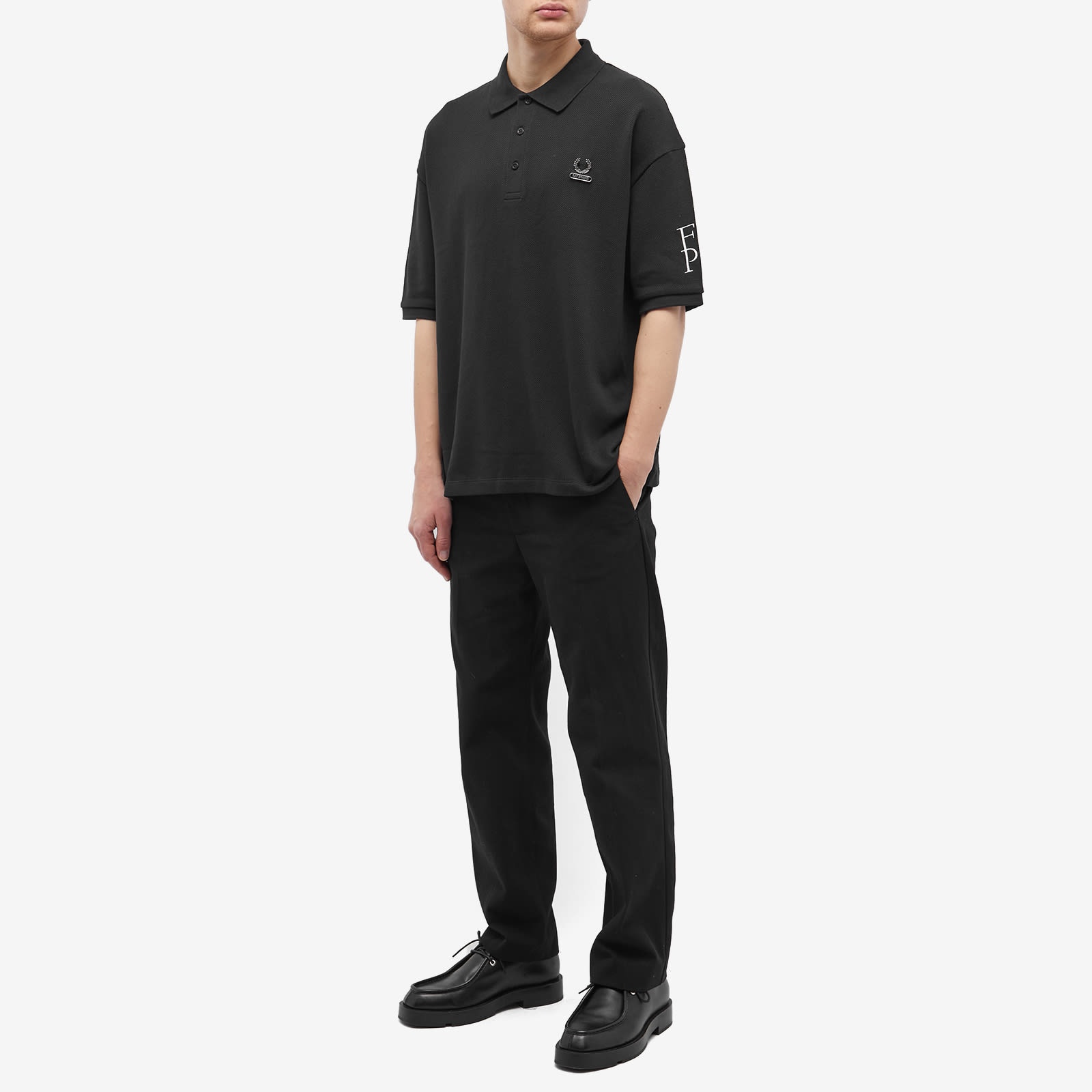 Fred Perry x Raf Simons Embroidered Oversized Polo - 4