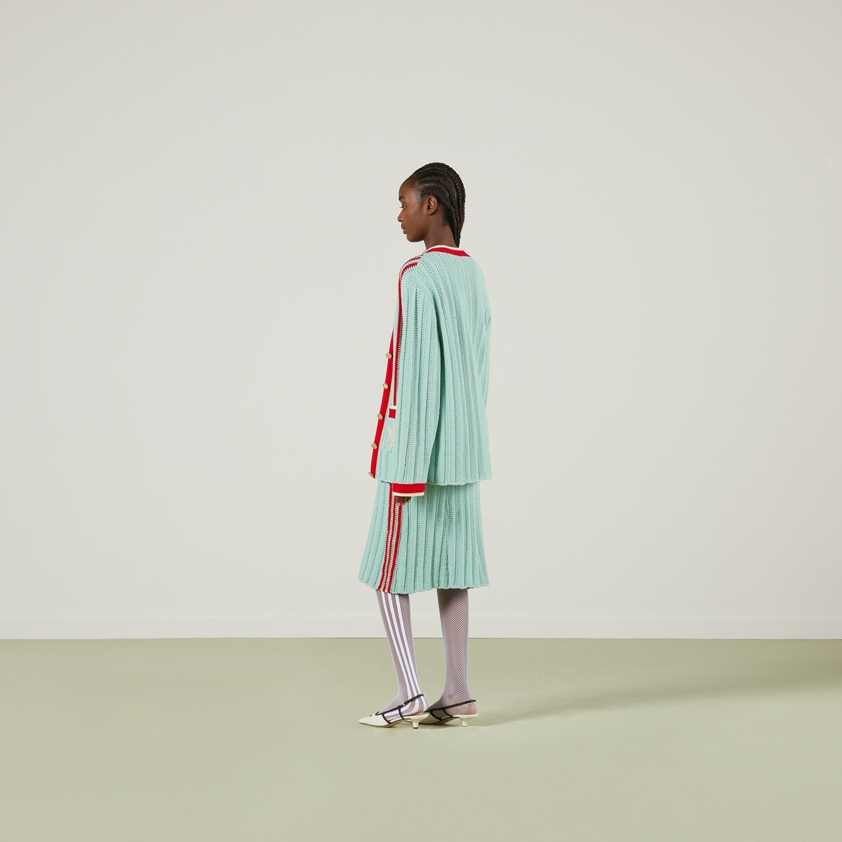 adidas x Gucci rib stitch skirt - 3