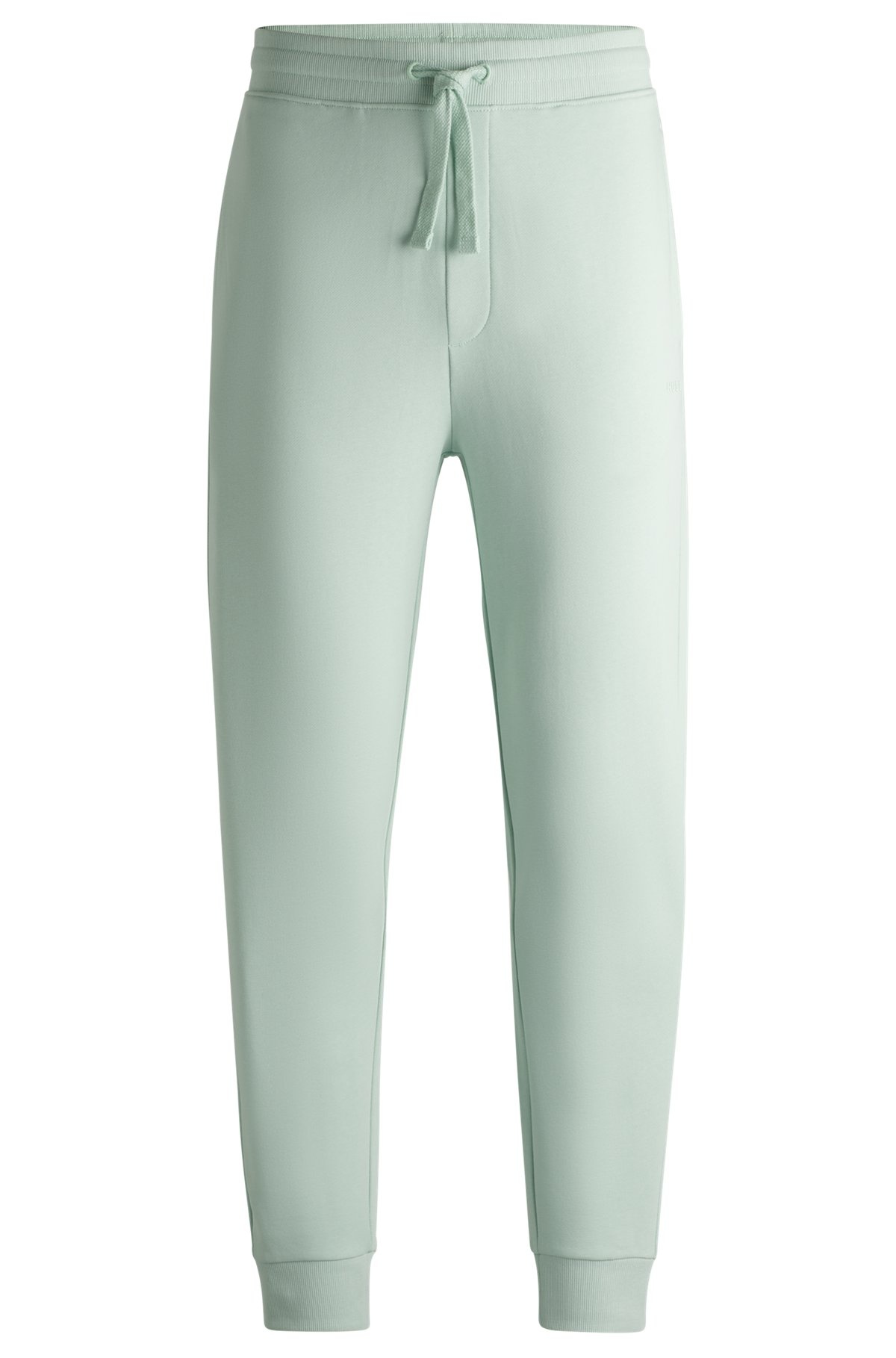 COTTON-TERRY TRACKSUIT BOTTOMS WITH LOGO PRINT - 1