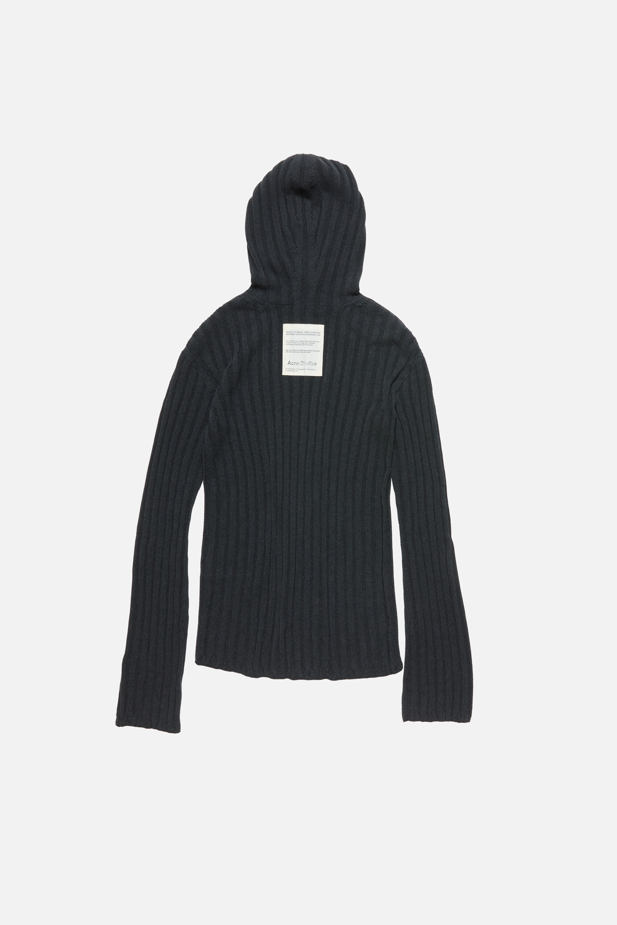 Zip-up hooded cardigan - Dark Grey Melange - 5