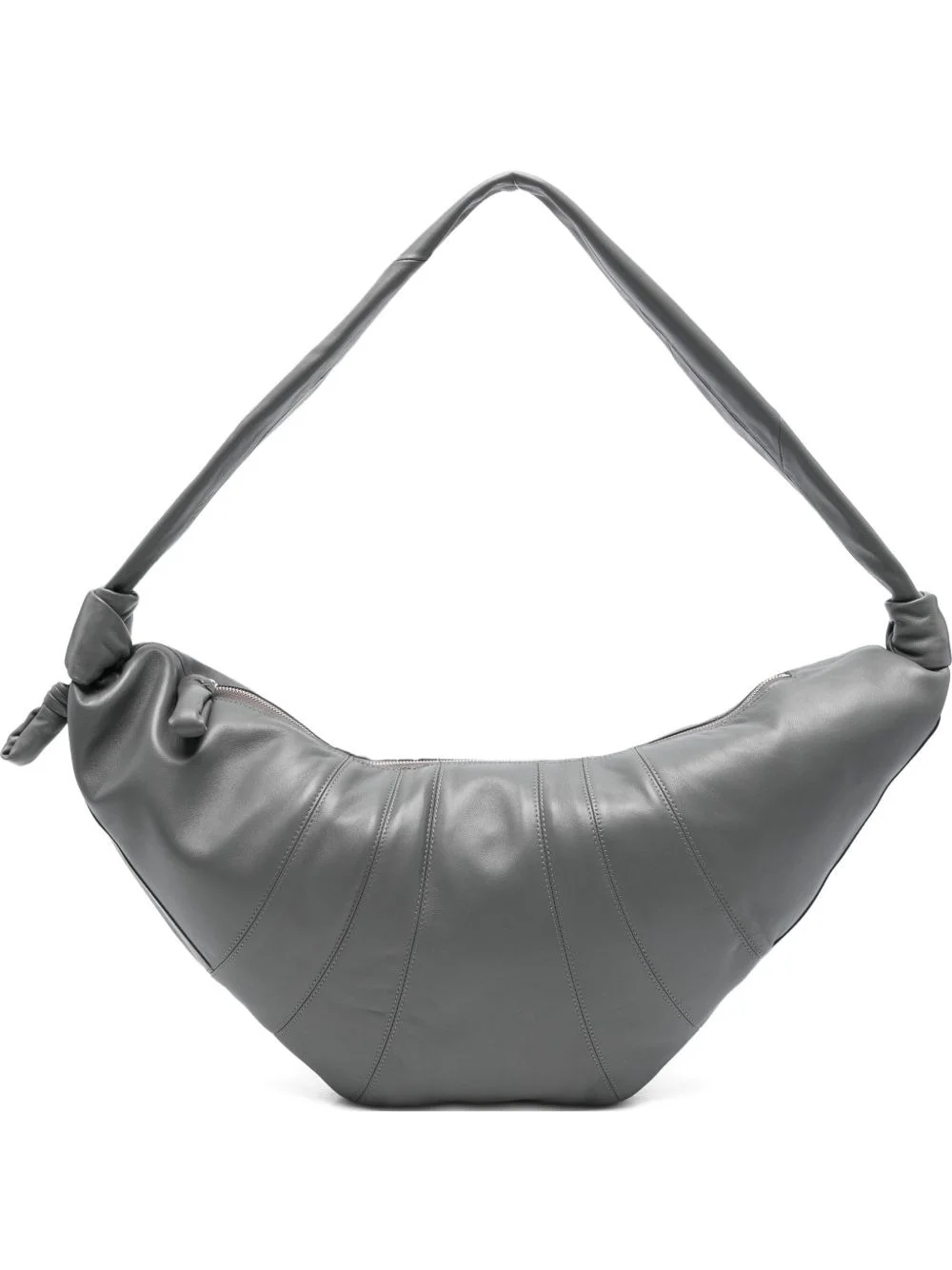 Croissant knot lambskin shoulder bag - 1