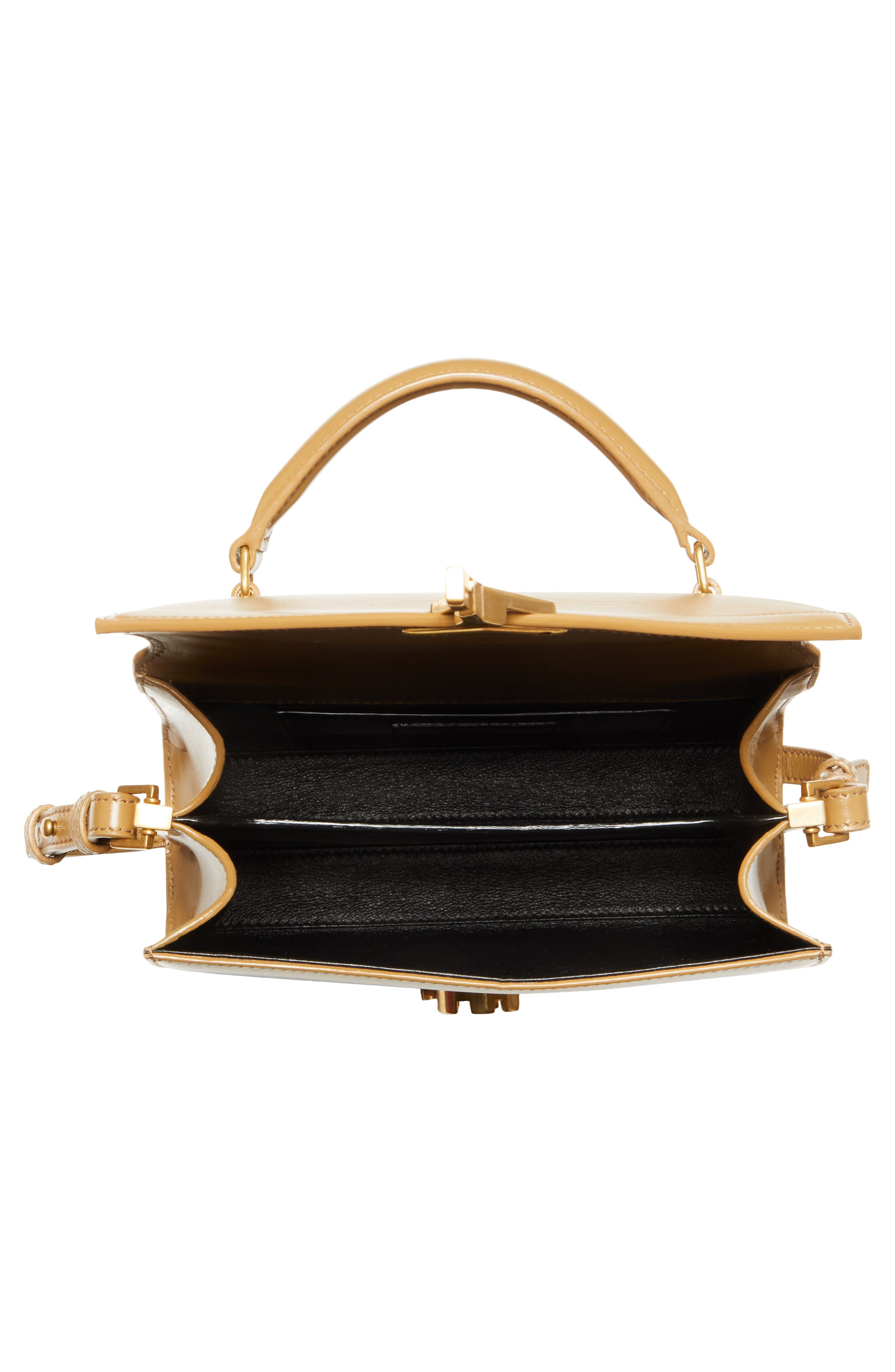 Mini Cassandra Leather Top Handle Bag - 5