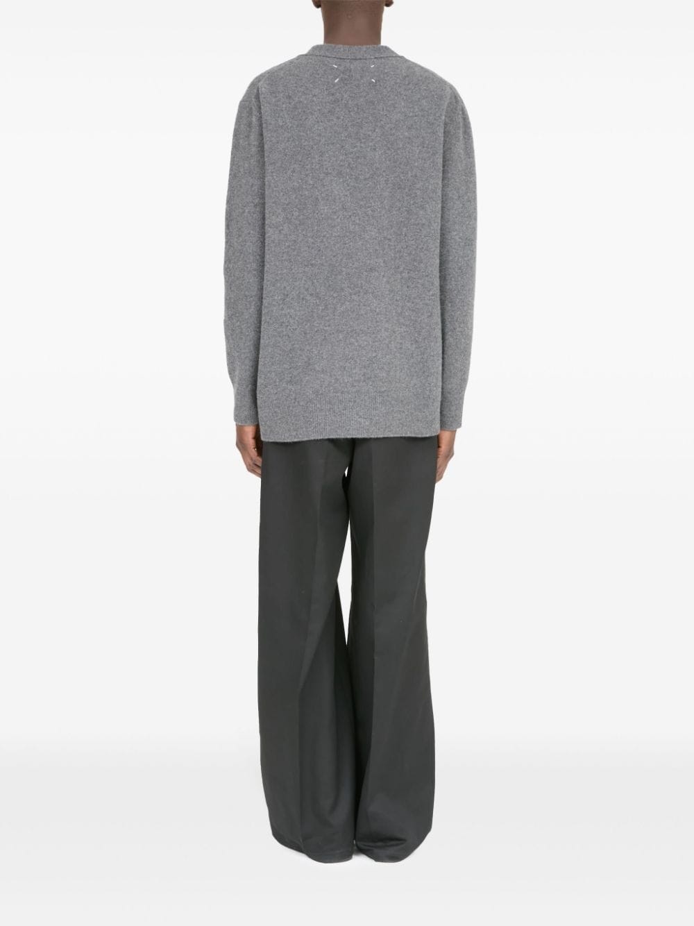 V-neck wool cardigan - 4