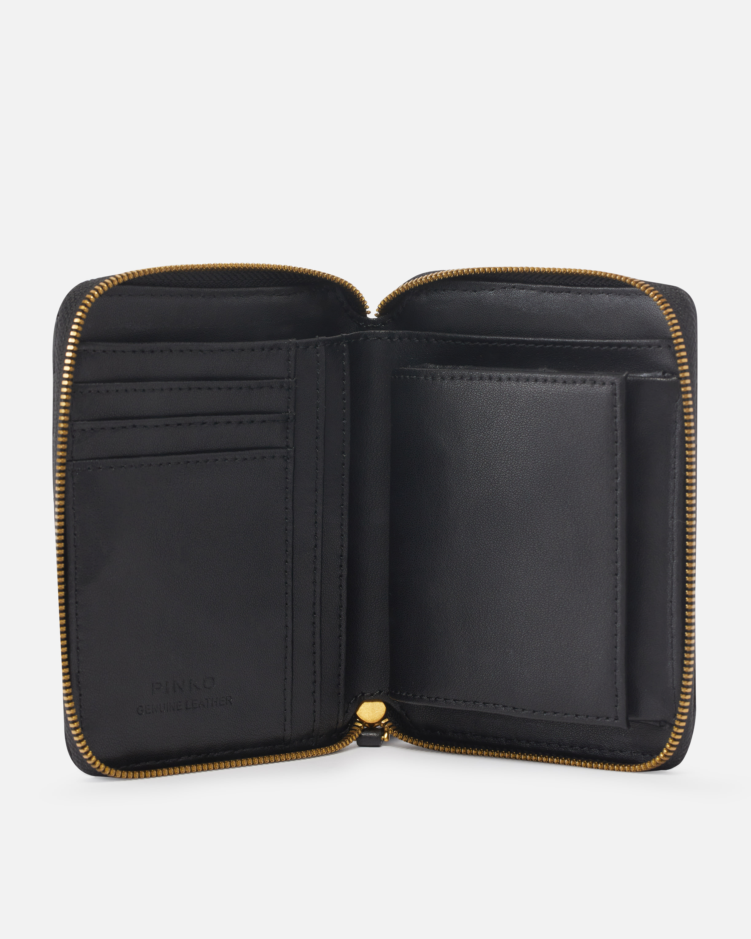 SQUARE QUILTED NAPPA LEATHER ZIP-AROUND PURSE - 3