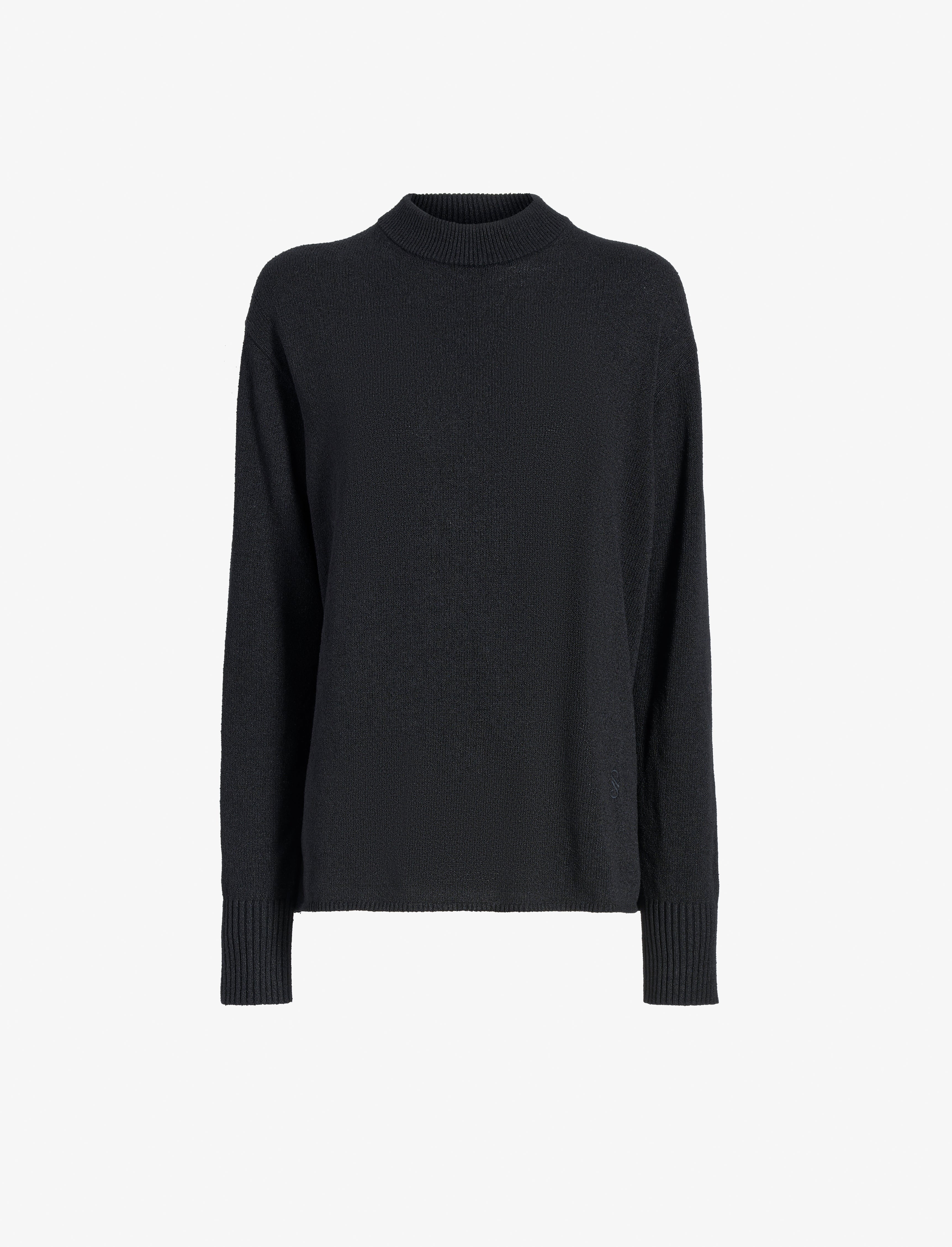 Corri Sweater in Silk Cotton Crepe Knit - 1