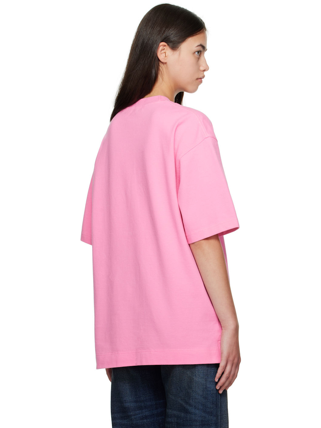 Pink Relaxed Fit Logo T-shirt - 3