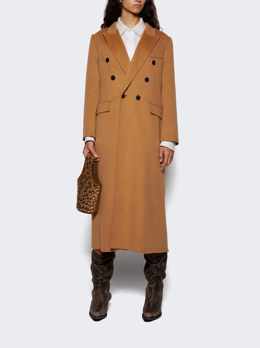 Double Faced Overcoat Camel - 2