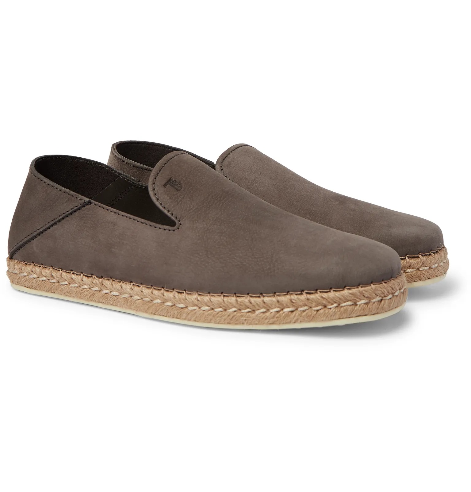 Collapsible-Heel Nubuck Espadrilles - 2