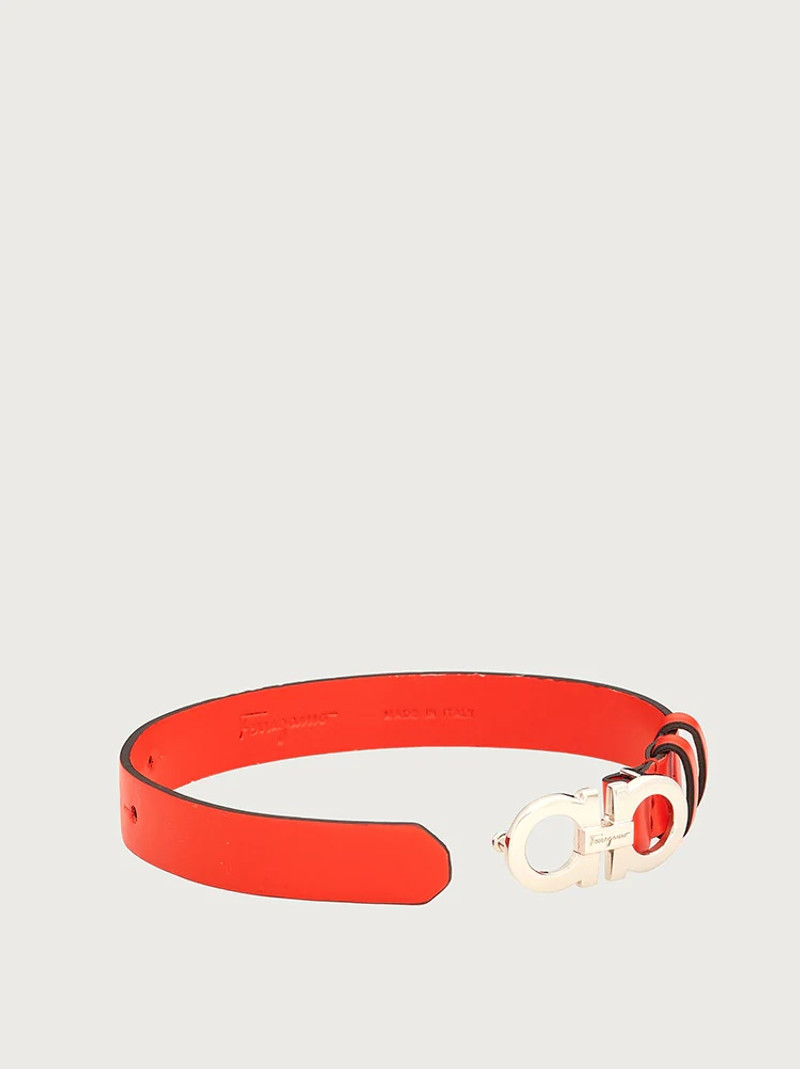 FERRAGAMO LEATHER GANCINI BRACELET outlook