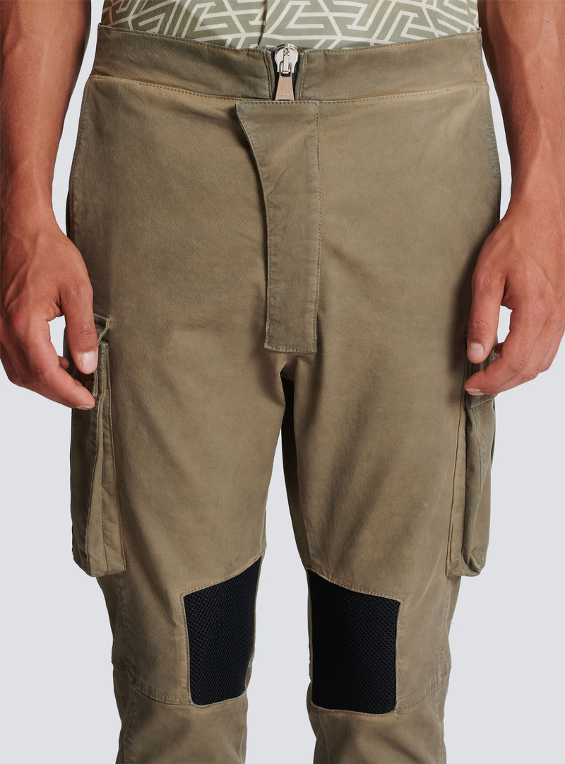 Cotton cargo trousers with inserts 6