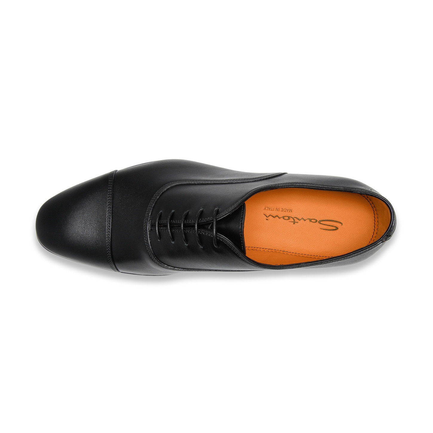 Men's black leather Oxford shoe - 5