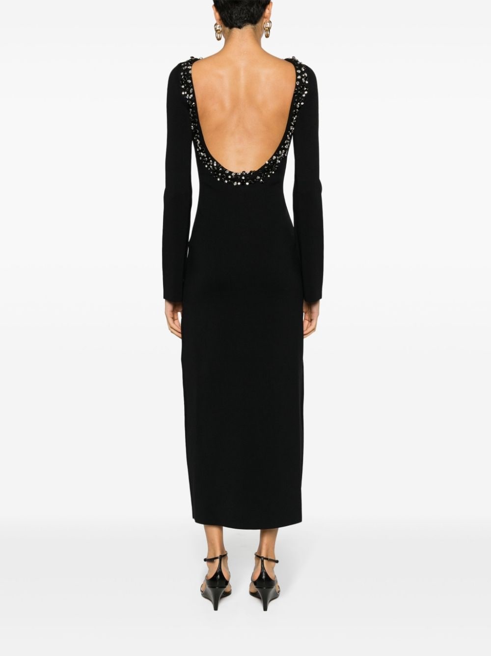 Eleanora crystal-embellished midi dress - 4
