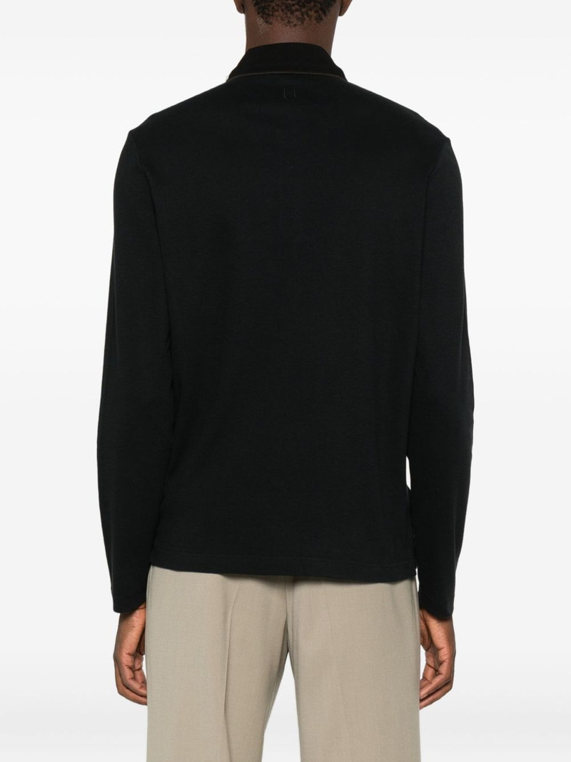 Canali long-sleeve polo shirt outlook